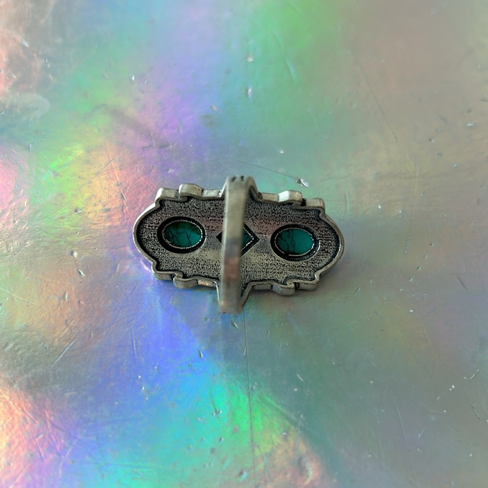 💍 Beautiful Turquoise Crystal Gemstone Ring 💍 - Picture 3 of 7